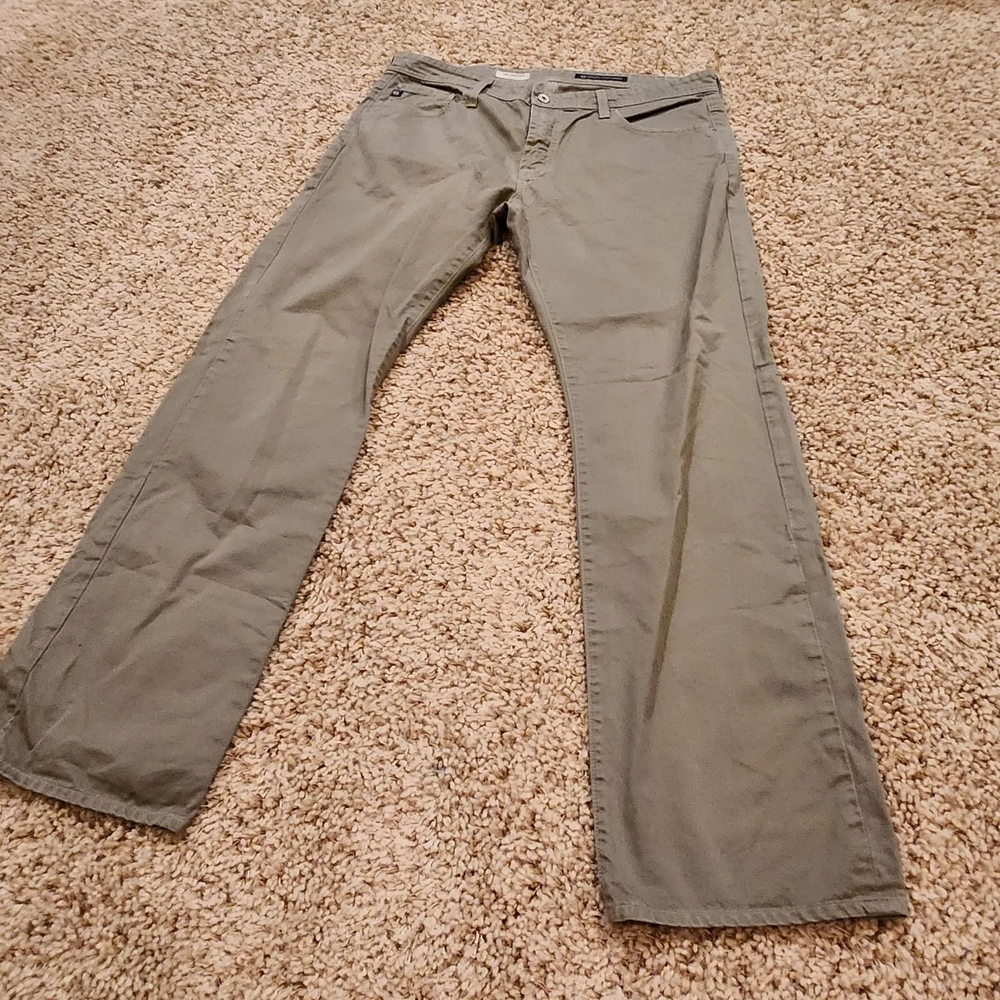 Ag Adriano Goldschmied Green Boot Cut Pants